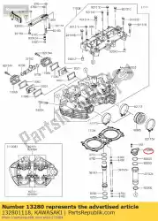 Qui puoi ordinare titolare da Kawasaki , con numero parte 132801118: