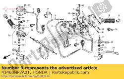 geen beschrijving beschikbaar op dit moment van Honda, met onderdeel nummer 43460HP7A01, bestel je hier online: