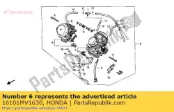 Here you can order the no description available at the moment from Honda, with part number 16101MV1630: