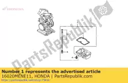 op. Kit onderdelen set van Honda, met onderdeel nummer 16020MENE11, bestel je hier online: