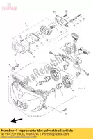 4TV843970000, Yamaha, cubierta, zócalo yamaha fjr fzs tdm yzf 600 900 1300 1996 1997 1998 1999 2000 2001 2002 2003 2004 2005 2006 2007 2008 2009 2010, Nuevo