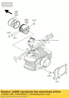 130081189, Kawasaki, ring-set-pistone, std kawasaki klx  a klx110 110 , Nuovo