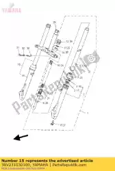 Tutaj możesz zamówić zespó? Przedniego widelca (prawy) od Yamaha , z numerem części 3RV231030100: