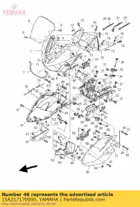 yamaha 15A217170000 ammortizzatore, copertura laterale - Il fondo