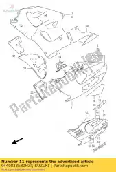 Here you can order the cowl,under,l from Suzuki, with part number 9440833EB0H3P: