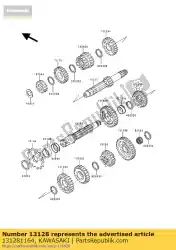 Ici, vous pouvez commander le transmission par arbre ou kdx200-e auprès de Kawasaki , avec le numéro de pièce 131281164: