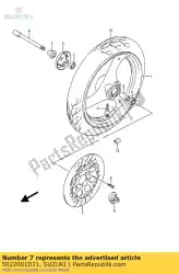 Tutaj możesz zamówić dysk, hamulec przedni, l od Suzuki , z numerem części 5922001D21: