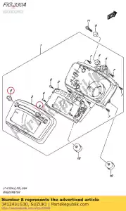 Suzuki 3412431G30 schakelaar rubber - Onderkant