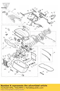 triumph T2352073PG bagagedrager gelakt - Onderkant