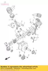 Here you can order the plane bearing, connecting rod from Yamaha, with part number 5YU116560000:
