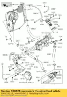 390620228, Kawasaki, ch?odzenie w??a, rura z pomp? zx100 kawasaki zx 1000 2008 2009 2010, Nowy