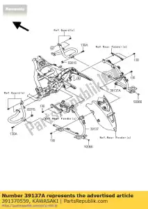 Kawasaki 391370559 stay-comp - Bottom side