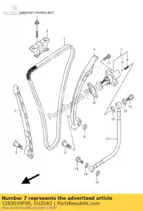Suzuki 1283039F00 regolatore, catena - Il fondo