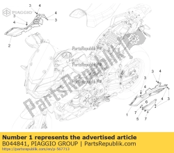 Aprilia B044841, Panneau sx, OEM: Aprilia B044841