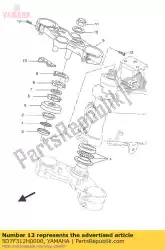 Qui puoi ordinare cavo di serraggio da Yamaha , con numero parte 5D7F312H0000: