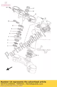 yamaha 5D7F312H0000 clamp cable - Bottom side