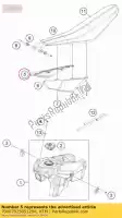 7000702505128A, KTM, Akku cov.r / s wh.freer.250 / 350 ktm  freeride 250 350 2015 2016 2017, Nuovo