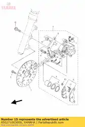 Ici, vous pouvez commander le boulon, bride (3ax) auprès de Yamaha , avec le numéro de pièce 950271003000: