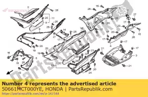 Honda 50661MCT000YE saia, l. piso * nha95m * (espada prata metálica nha95m) - Lado inferior