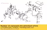 17552MA1000, Honda, doorvoertule, opslagtank honda cb cmx 450 1986 1987 1988, Nieuw