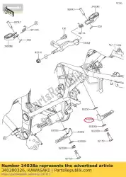 Aquí puede pedir paso, rr, rh klx250scf de Kawasaki , con el número de pieza 340280326: