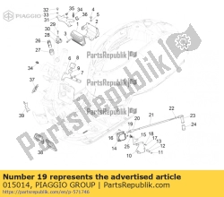 Aprilia 015014, Eindkap, OEM: Aprilia 015014