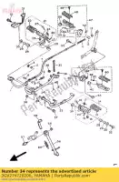 2GV274720200, Yamaha, Barra, apoio para os pés 2 yamaha xv xvse virago s kw 535 25, Novo