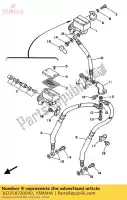 3LD258720000, Yamaha, hose, brake 1 yamaha xtz supertenere 750, New