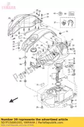 label waarschuwing van Yamaha, met onderdeel nummer 5D7F15680200, bestel je hier online: