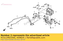 Here you can order the no description available at the moment from Honda, with part number 43311MEJD00: