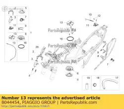 Qui puoi ordinare tappo del serbatoio del carburante e blocco da Piaggio Group , con numero parte B044454: