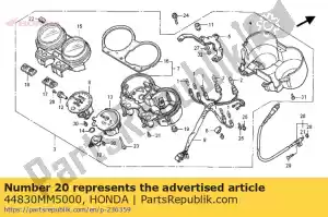 honda 44830MM5000 cable assy., speedometer - Bottom side