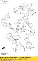 Here you can order the nut from Suzuki, with part number 5135327G00: