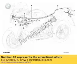 Qui puoi ordinare lampada targa immatricolazione cavo (fino a 09/2000) da BMW , con numero parte 61112306874: