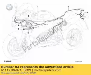 bmw 61112306874 lampada targa immatricolazione cavo (fino a 09/2000) - Il fondo