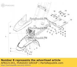 Aprilia AP8221341, T krzak, OEM: Aprilia AP8221341