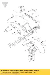 Aquí puede pedir t2305628-pr conjunto de guardabarros trasero de Triumph , con el número de pieza T2305628PR: