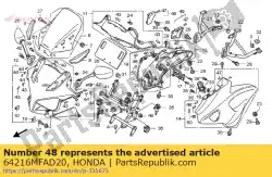 Aqui você pode pedir o painel, r. Metro interno em Honda , com o número da peça 64216MFAD20: