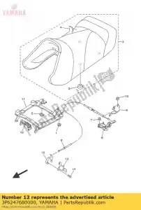 yamaha 3P6247680000 stopper - Bottom side