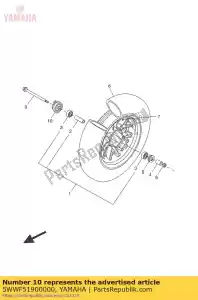 yamaha 5WWF51900000 gear unit assy - La partie au fond