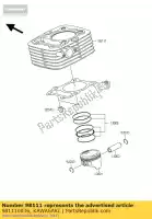 981110036, Kawasaki, cilinder-comp-motor kawasaki d tracker klx 125, Nieuw