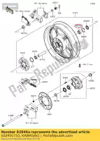 920450733, Kawasaki, Kogellagers, 17x47x14 ex300adf kawasaki  ninja 300 2013 2014 2015 2017, Nieuw