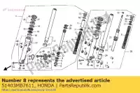 51403MB7611, Honda, pas de description disponible honda cbr gl pc st vfr 750 800 1000 1100 1500 1987 1988 1989 1990 1991 1992 1993 1994 1995 1996 1997 1998 1999 2000 2001, Nouveau