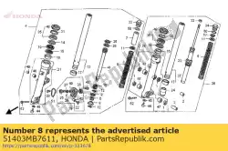 geen beschrijving beschikbaar van Honda, met onderdeel nummer 51403MB7611, bestel je hier online: