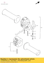 Aqui você pode pedir o switch, rh e24 em Suzuki , com o número da peça 3720045C22: