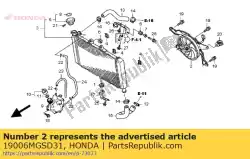 Qui puoi ordinare sudario assy. Da Honda , con numero parte 19006MGSD31: