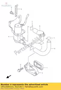 suzuki 1851006G10 conjunto de válvula, ar - Lado inferior