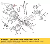 00M12502171, Piaggio Group, Bolt. stud (5v6) derbi gilera gpr sc nude sport e edicion racing r 125 2, New