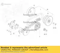 1A001745, Piaggio Group, roller contrast aprilia vespa met0000ha, metm858e, met0002ha, metm8500, metm858f,  met0001a met0001aa met0001aawh, metm9100 met0001aawj met0002ja;met0000ja metm918e, met0001a metm918f metmd 150 160 2016 2017 2018 2019 2020 2021 2022, New