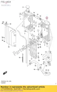 suzuki 1772046K00 radiador comp, agua, l - Lado inferior